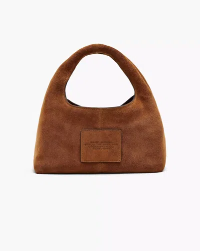 Marc Jacobs The Mini Sack Suede Leather Hobo Bag In Brown