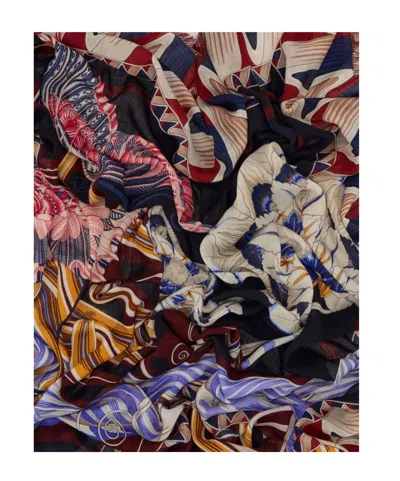 Ferragamo Rectangular Scarf Featuring Intricate Pattern