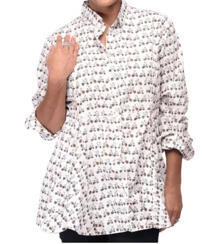 Tulip Clothing Perry Button Down In Bicycles In White