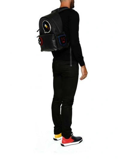 Shop Fendi Logo Backpack In Multicolor