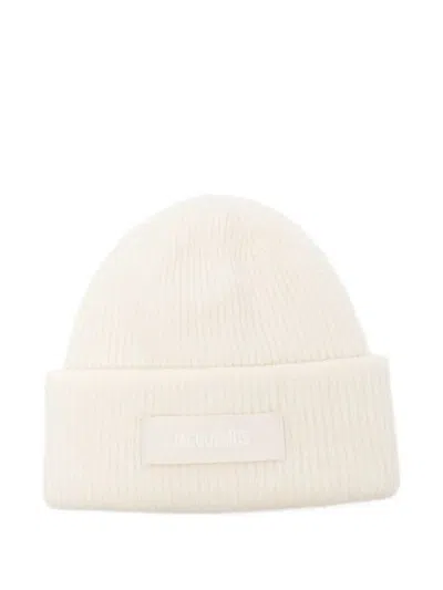 Jacquemus Women The Grosgrain Beanie In Neutral
