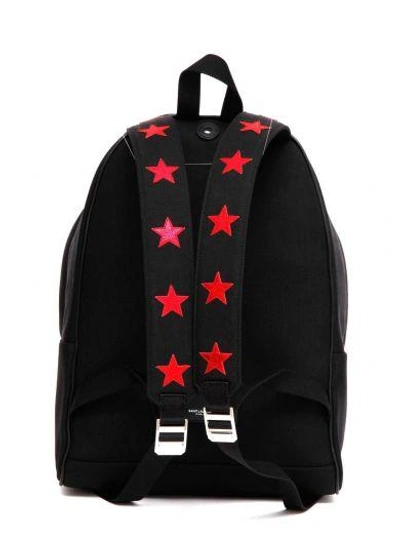 Shop Saint Laurent 'city' Backpack In Nero/rosso