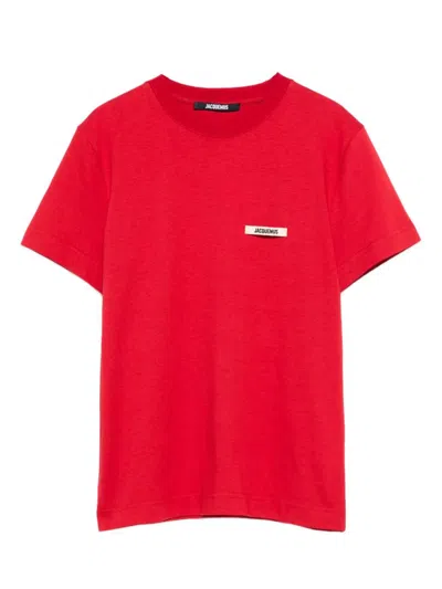 Jacquemus The Gros Grain Short-sleeve T-shirt In Red