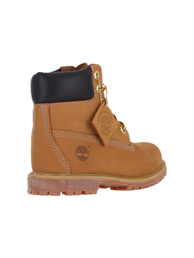 Timberland 6 Inch Premium Waterproof Lace-up Boots In Neutral