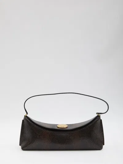 Jacquemus Ovalo Clutch In Brown