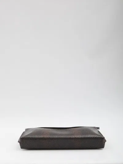 Jacquemus Ovalo Clutch In Brown