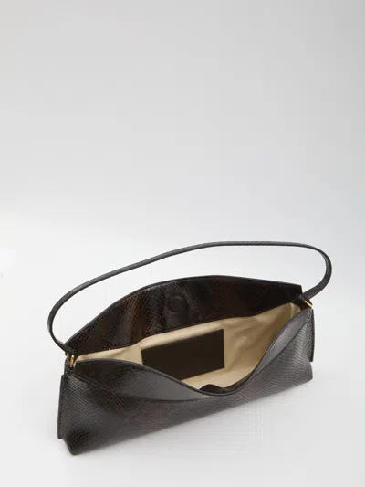 Jacquemus Ovalo Clutch In Brown