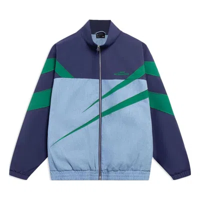 Li-ning Skateboarding Color Block Jacket 'midnight Navy Green' In Multi
