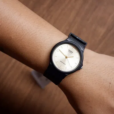 Casio Quartz Waterproof Unisex Mens Black Analog