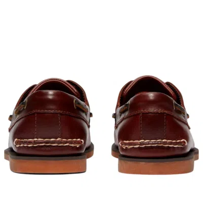 Timberland Classic 2-eye Boat 'burgundy' In Brown