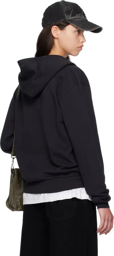 Acne Studios Women Zip-up Hoodie In Black