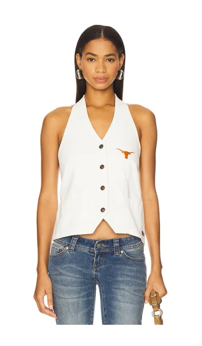 Hype And Vice University Of Texas At Austin Halter Vest In White