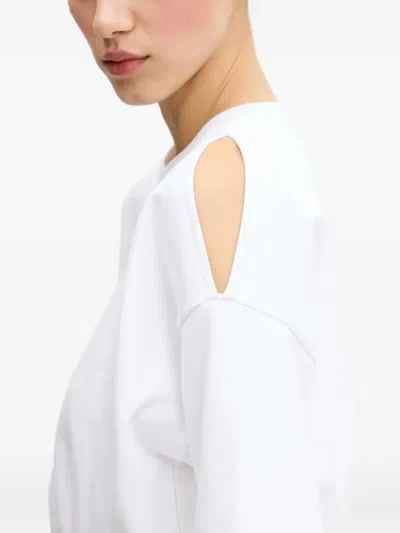 Karl Lagerfeld Jeans Waistband Sweatshirt In White