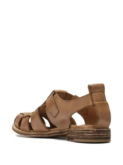 Officine Creative Lexikon 536 Leather Sandals In Brown