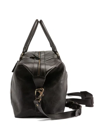 Officine Creative Rare 045 Buckle-fastening Leather Travel Bag In Black