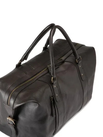 Officine Creative Rare 045 Buckle-fastening Leather Travel Bag In Black