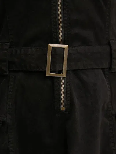 Desigual Utility Dress With Hood In Black