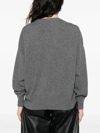 Be You Beyou Cashmere Crewneck Sweater In Gray