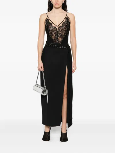 Nissa Lace-embellished Top In Black