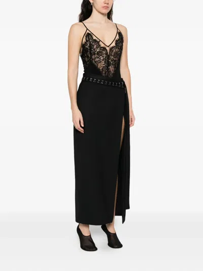 Nissa Lace-embellished Top In Black