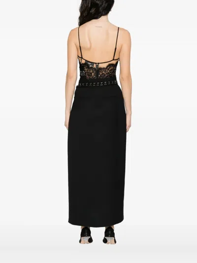 Nissa Lace-embellished Top In Black