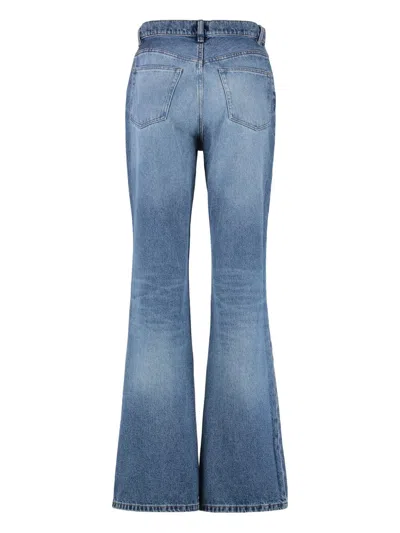 Apc A.p.c. Romy High-rise Flared Jeans In Blue