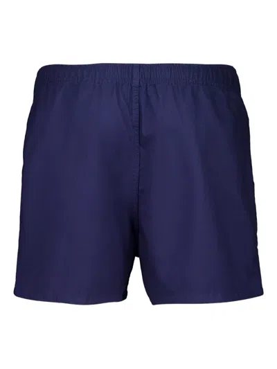 Bode Embroidered Deck Shorts In Blue