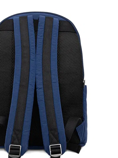 Marc O'polo Medium Logo-patch Backpack In Blue