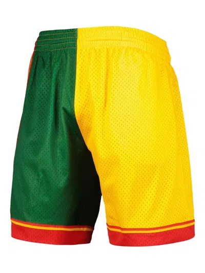 Mitchell & Ness Nba Seattle Supersonics 1995 Split Swingman Shorts In Multi