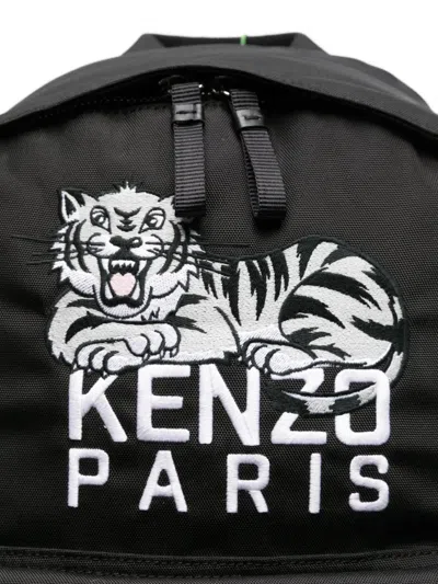 Kenzo Backpack With Adjustable Straps And Top Handle In Black