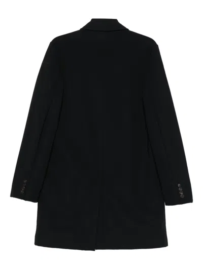 Rrd Button-fastening Coat In Black
