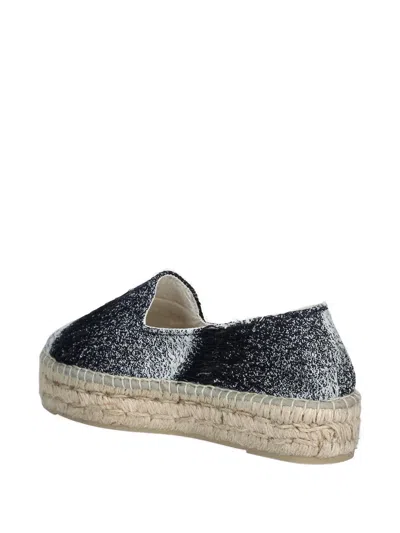 Manebi Platform Flat Espadrilles In Blue
