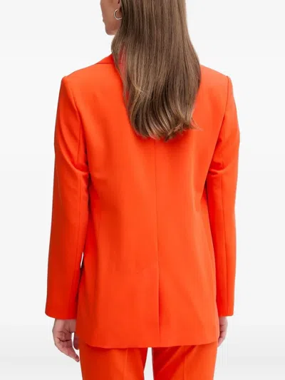 Sisley Paris Single-button Blazer In Orange