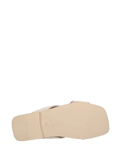 Inuikii Cross-strap Embellished Slides In Neutral