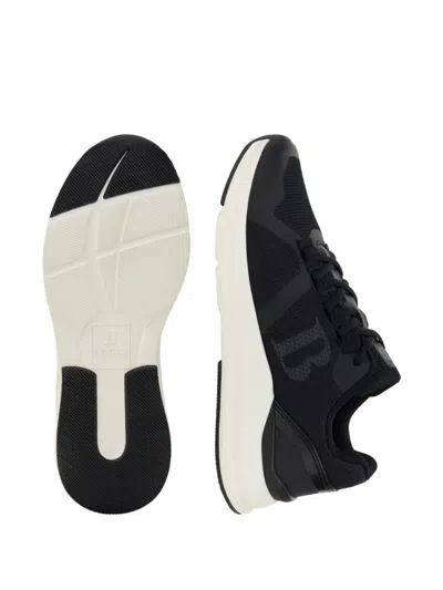Boggi Milano Thunder Trainers In Technical Fabric In Black