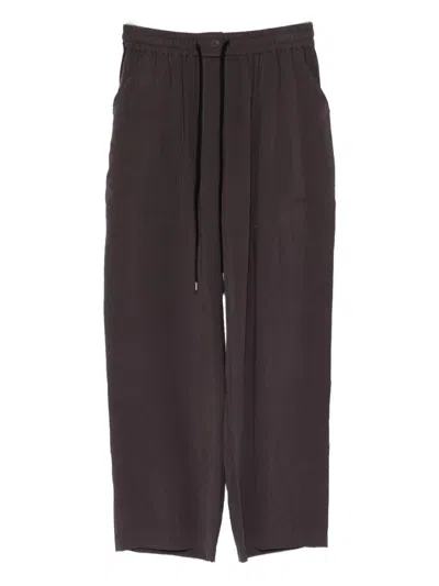 Studio Nicholson Drawstring Casual Pants In Gray