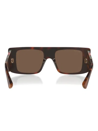 Gucci Rectangular Frame Sunglasses In Brown