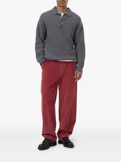 Closed Knitted Sweater In Gray