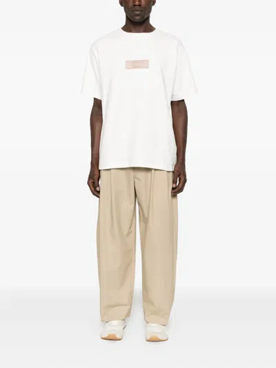 Stone Island Raw Beauty Recycled Cotton Archive Print T-shirt In White