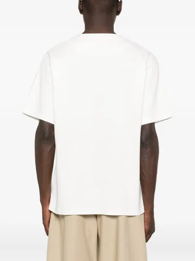 Stone Island Raw Beauty Recycled Cotton Archive Print T-shirt In White