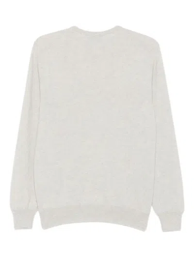 Piacenza Cashmere Finely Knit Cashmere Sweater In White