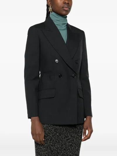 Gucci Wool Silk Gabardine Jacket In Black