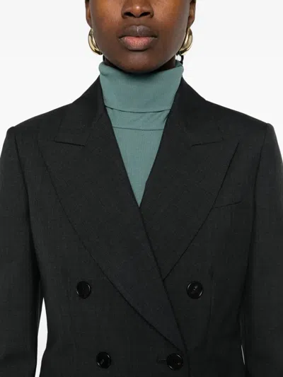 Gucci Wool Silk Gabardine Jacket In Black