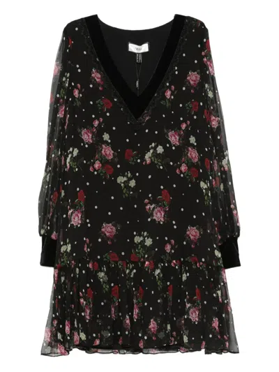 花卉波点迷你连衣裙