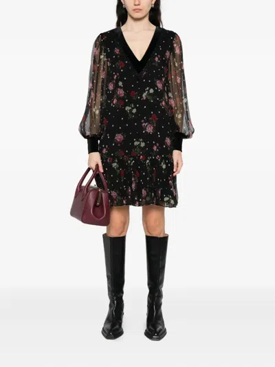 花卉波点迷你连衣裙