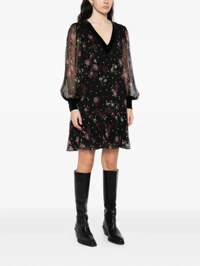 花卉波点迷你连衣裙