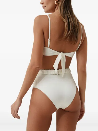 ALEXIS 贝壳缀饰高腰比基尼套装