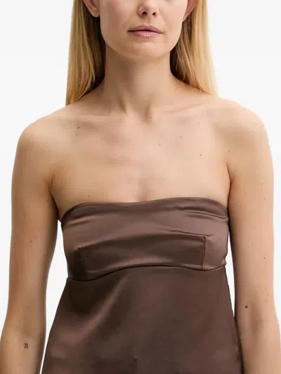 Patrizia Pepe Smocked-back Top In Blue