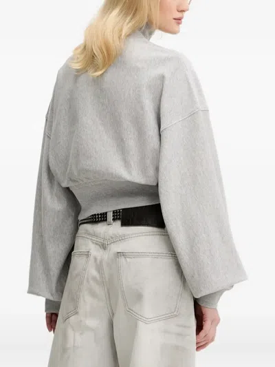 Miss Sixty Cotton Sweatshirt In Gray