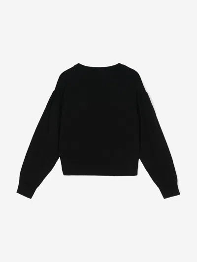 Moschino Teddy Bear-appliqué Sweater In Black